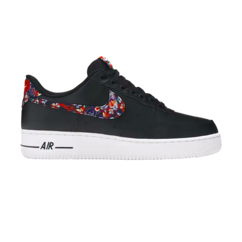 Nike Air Force 1 “07” floral - men’s black shoes